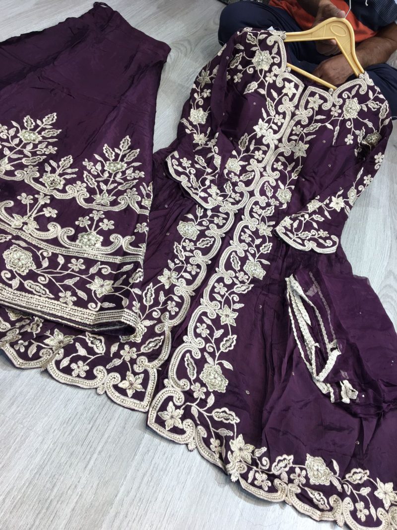 Ready to wear stitched suits –Purple